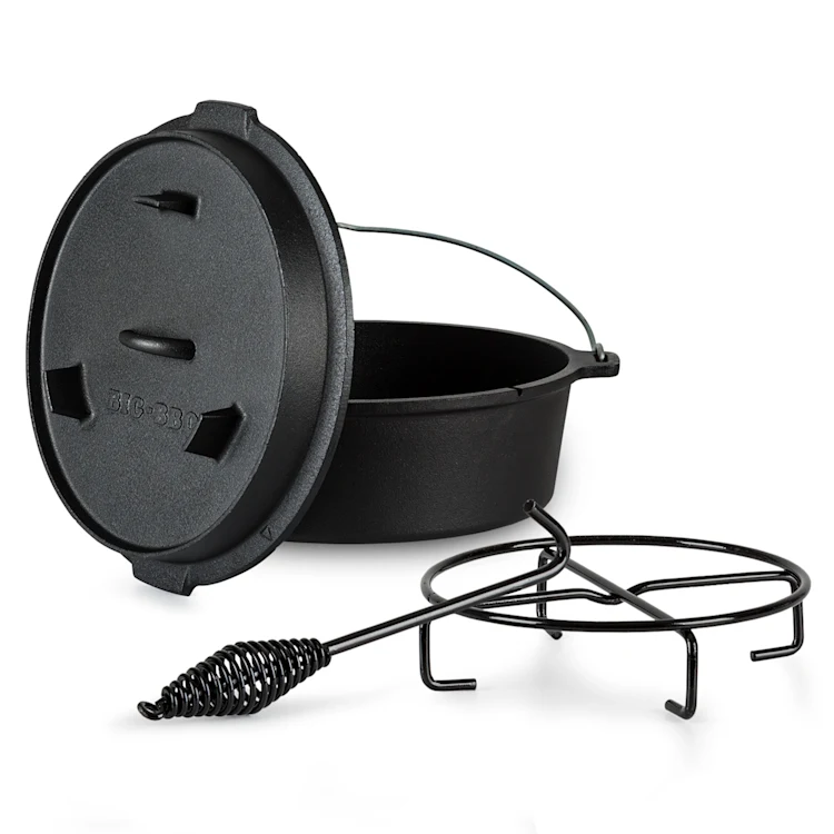 سرویس قابلمه چدنی 2 پارچه کلارشتاین آلمان مدل klarstein Guernsey Premium Dutch Oven - ظرفیت 6 لیتر